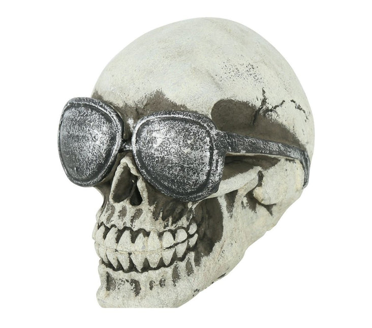 Halloween Schedel Bril 11cm van Fiestas Guirca koop je bij Partywinkel