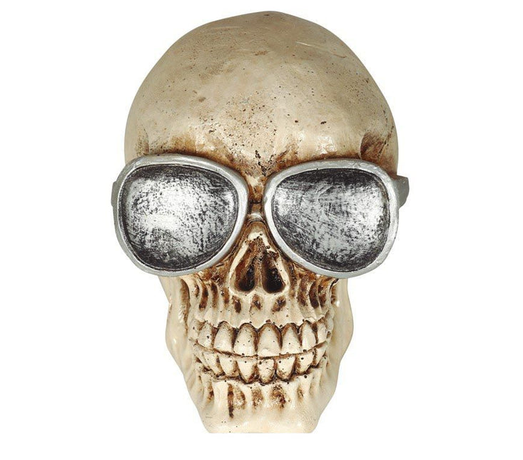 Halloween Schedel Bril 11cm van Fiestas Guirca koop je bij Partywinkel