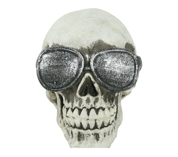 Halloween Schedel Bril 11cm van Fiestas Guirca koop je bij Partywinkel