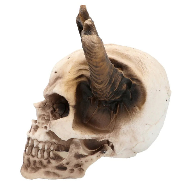 Halloween Schedel Duivel Met Beweegbare Kaak 20cm van Boland koop je bij Partywinkel