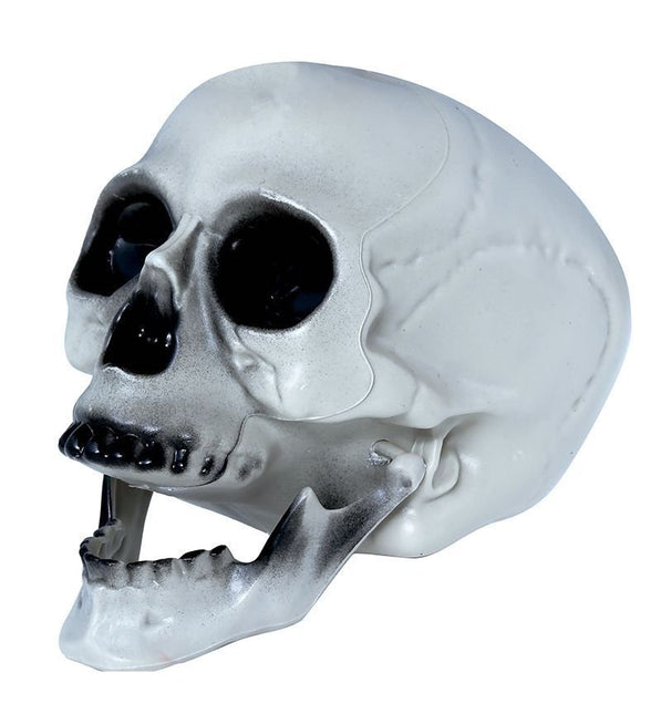 Halloween Schedel Grijs 20cm van Fiestas Guirca koop je bij Partywinkel
