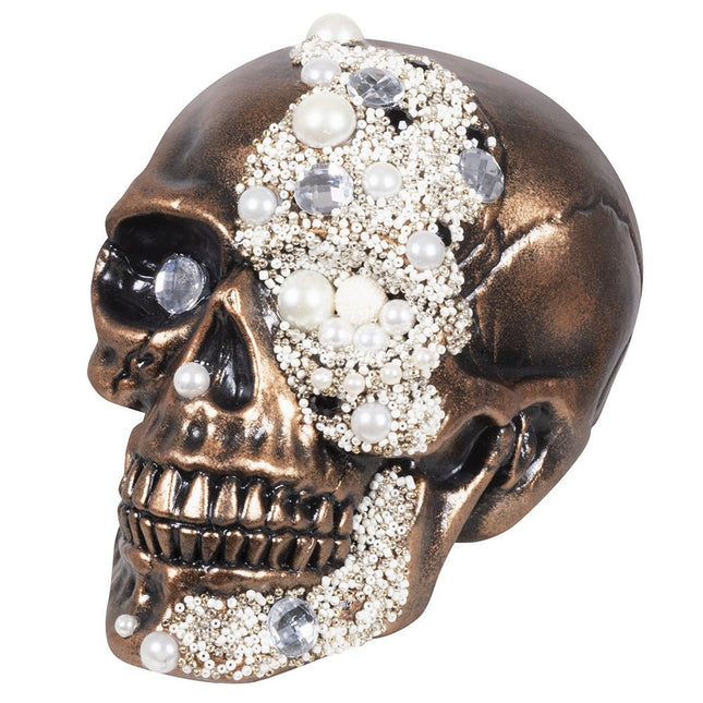 Halloween Schedel Parels 21cm van Boland koop je bij Partywinkel