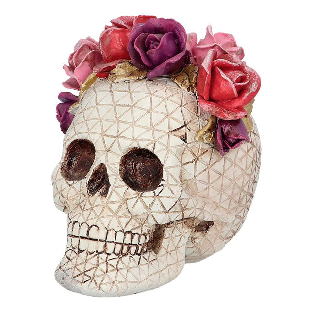 Halloween Schedel Rozen 15cm van Boland koop je bij Partywinkel