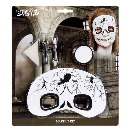 Halloween Schminkset Doodshoofd Kind van Boland koop je bij Partywinkel