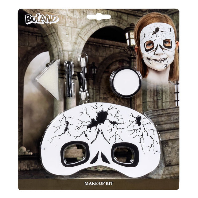 Halloween Schminkset Doodshoofd Kind van Boland koop je bij Partywinkel