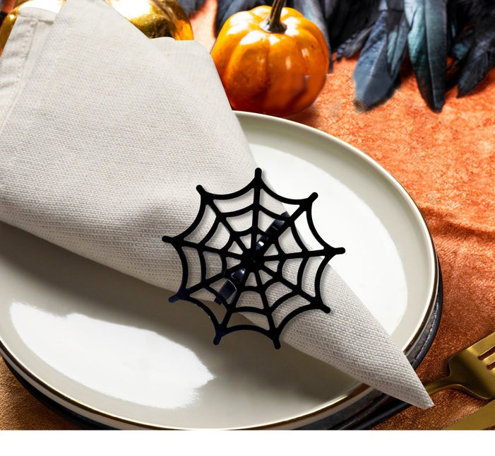 Halloween Servet Houder Spinnenweb van Fiestas Guirca koop je bij Partywinkel