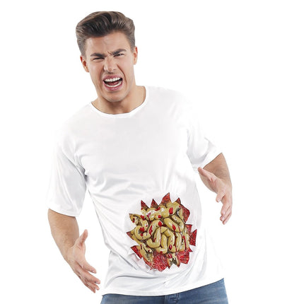 Halloween Shirt Heren Ingewanden van Widmann koop je bij Partywinkel