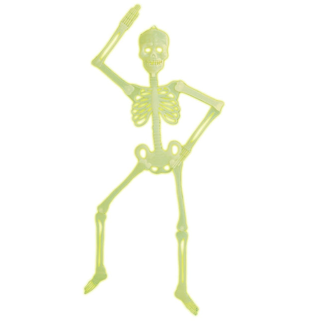 Halloween Skelet Glow In The Dark 90cm van Widmann koop je bij Partywinkel