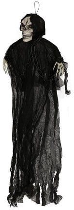 Halloween Skelet Hangend Met Licht 90cm van Fiestas Guirca koop je bij Partywinkel