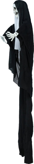 Halloween Skelet Hangende Non Met Licht 1,15m van Fiestas Guirca koop je bij Partywinkel