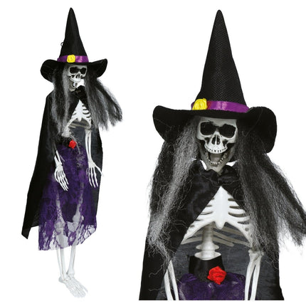 Halloween Skelet Heks Jurk 47cm van Fiestas Guirca koop je bij Partywinkel