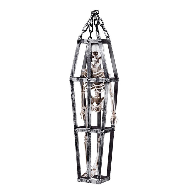 Halloween Skelet In Kooi 50cm van Boland koop je bij Partywinkel