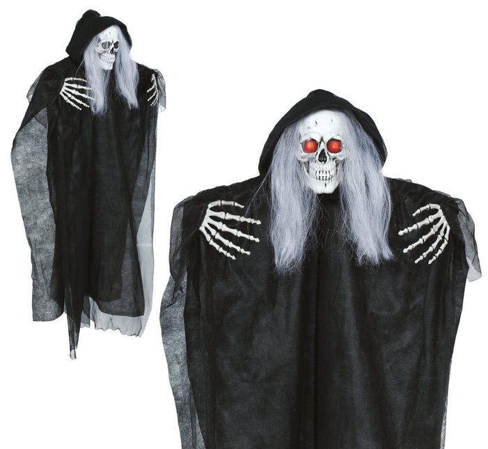 Halloween Skelet Met Licht, Geluid En Beweging 90cm van Fiestas Guirca koop je bij Partywinkel