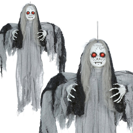 Halloween Skelet Vleugels Licht, Geluid En Beweging 95cm van Fiestas Guirca koop je bij Partywinkel
