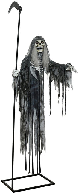 Halloween Skelet Vliegend Met Licht, Geluid En Beweging 2,05m van Fiestas Guirca koop je bij Partywinkel