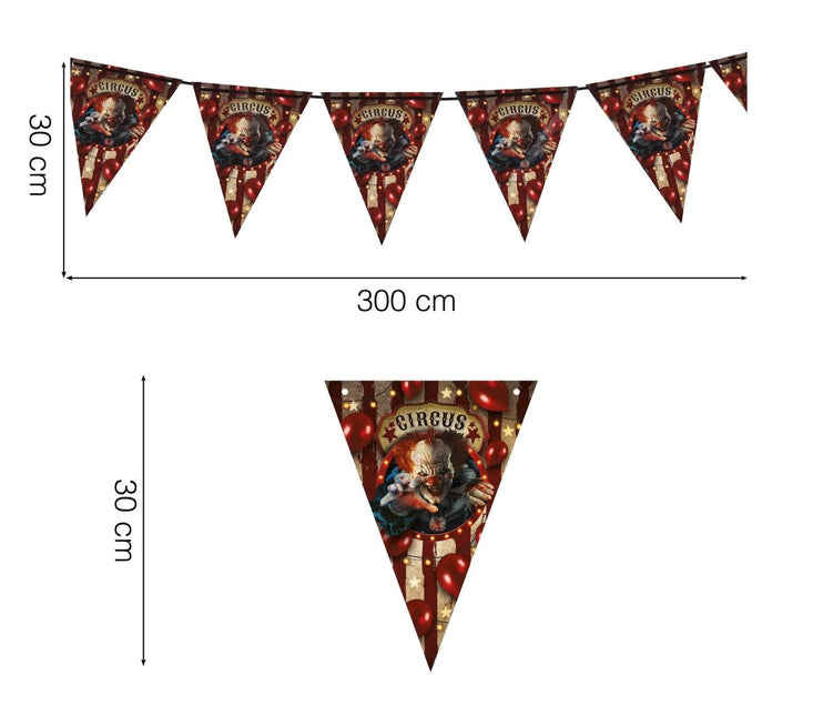 Halloween Slinger Clown 3m van Fiestas Guirca koop je bij Partywinkel