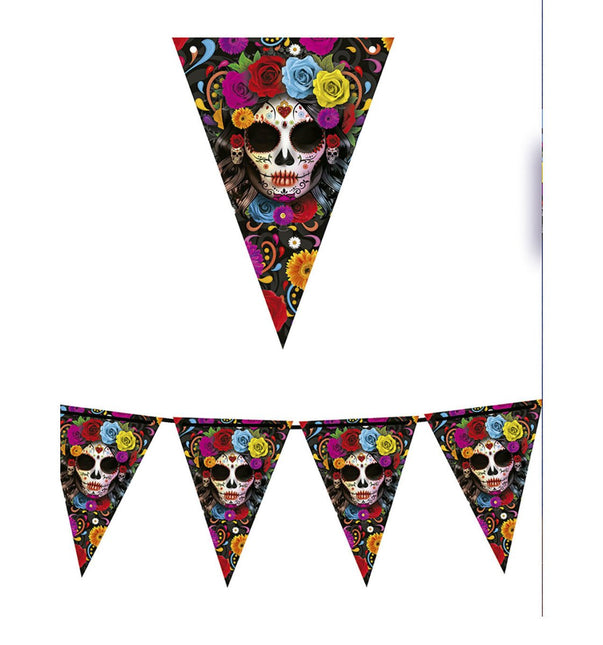 Halloween Slinger Doodshoofden 3m van Fiestas Guirca koop je bij Partywinkel
