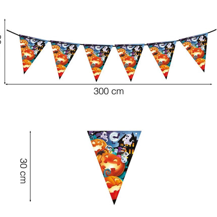 Halloween Slinger Pompoenen 3m van Fiestas Guirca koop je bij Partywinkel