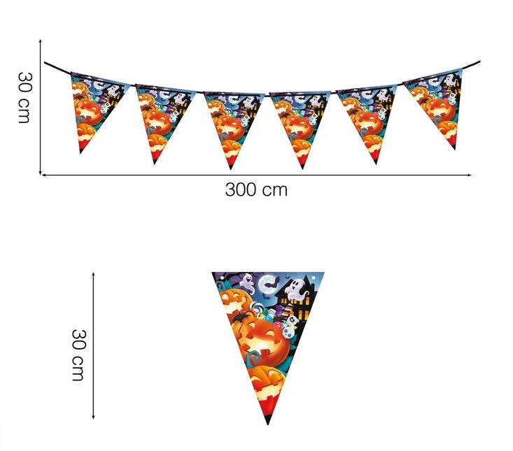 Halloween Slinger Pompoenen 3m van Fiestas Guirca koop je bij Partywinkel