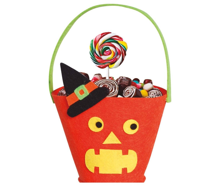 Halloween Snoep Emmer Pompoen 20cm van Fiestas Guirca koop je bij Partywinkel