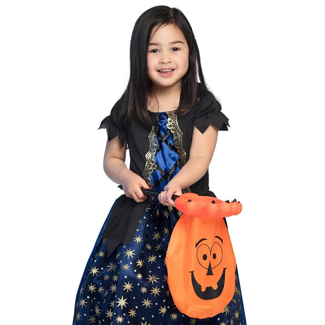 Halloween Snoepzak Pompoen Met Stok van Boland koop je bij Partywinkel