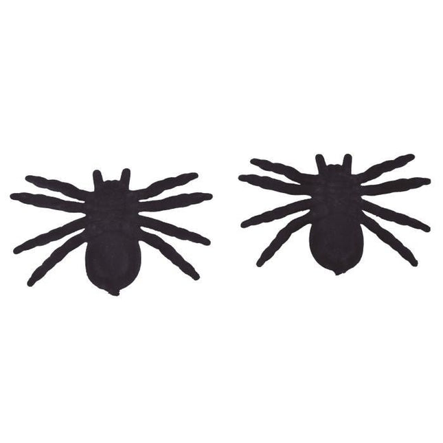 Halloween Spinnen Set 10cm 2 delig van Fiestas Guirca koop je bij Partywinkel