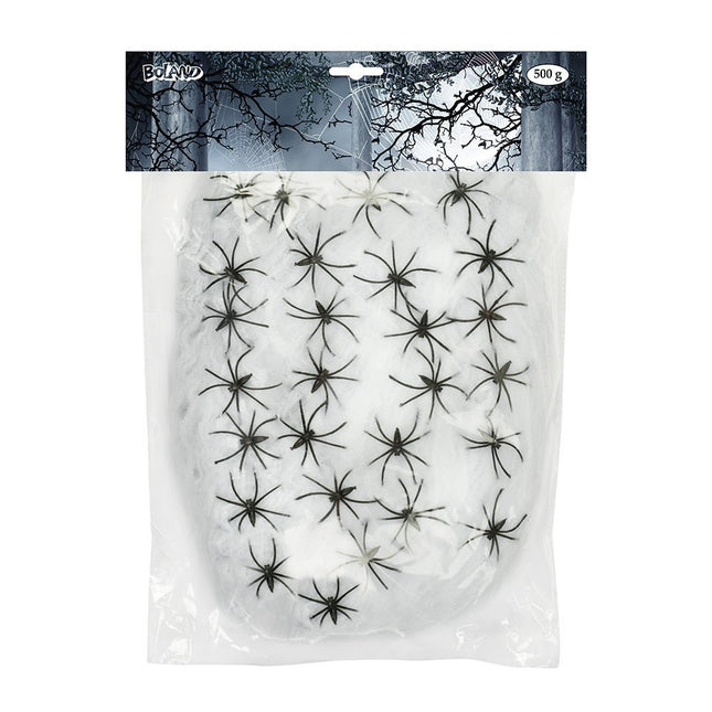 Halloween Spinnenrag Set 26 delig van Boland koop je bij Partywinkel