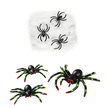 Halloween Spinnenweb Met Spinnen van Widmann koop je bij Partywinkel