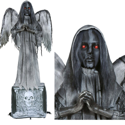 Halloween Pop Standbeeld Engel Met Licht En Geluid 1,7m van Fiestas Guirca koop je bij Partywinkel
