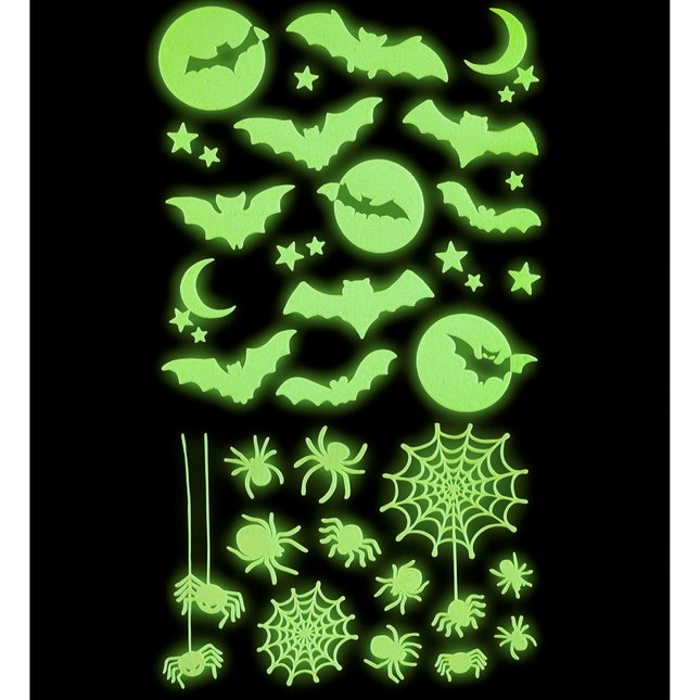 Halloween Stickers Wit Glow In The Dark van Widmann koop je bij Partywinkel