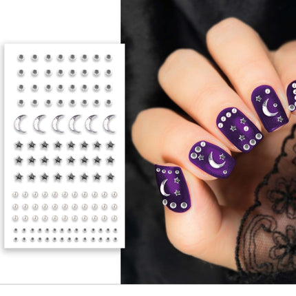 Halloween Stickers Zilver Nagels van Fiestas Guirca koop je bij Partywinkel