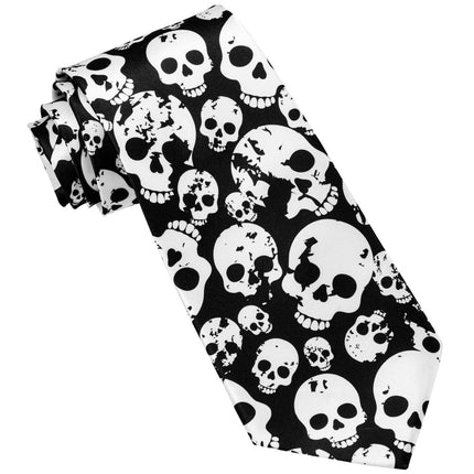 Halloween Stropdas Schedels van Widmann koop je bij Partywinkel