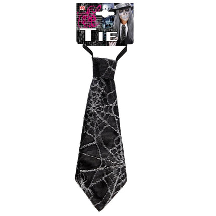 Halloween Stropdas Spinnenweb van Widmann koop je bij Partywinkel