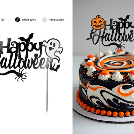 Halloween Taarttopper Zwart van Fiestas Guirca koop je bij Partywinkel