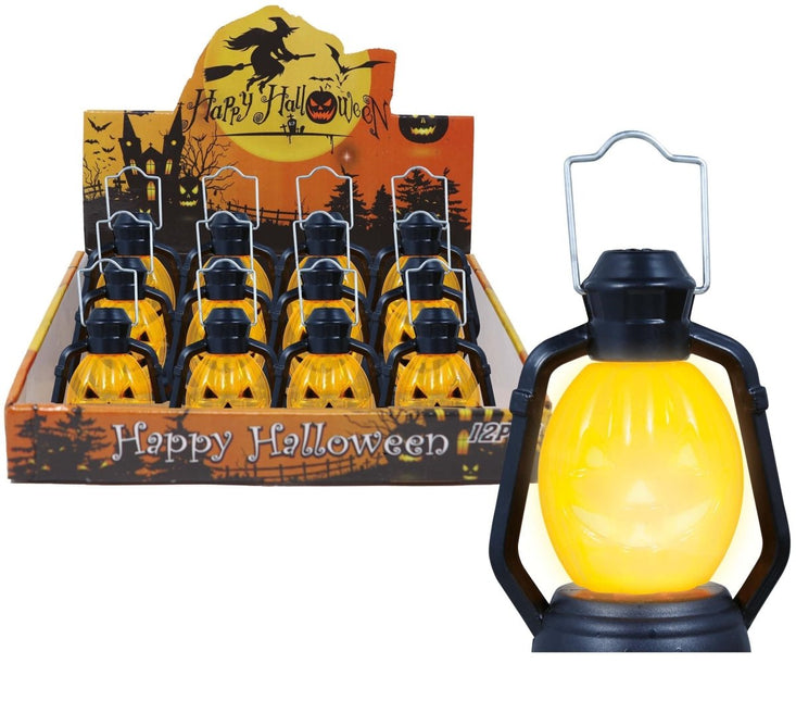Halloween Tafeldecoratie Pompoen Lantaarn 10cm van Fiestas Guirca koop je bij Partywinkel