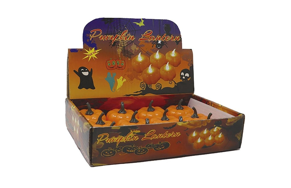Halloween Tafeldecoratie Pompoen Licht van Fiestas Guirca koop je bij Partywinkel