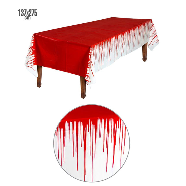 Halloween Tafelkleed Bloed 2,75m van Widmann koop je bij Partywinkel