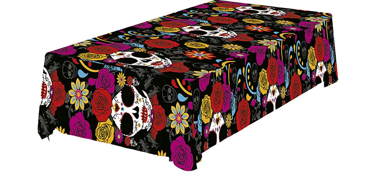 Halloween Tafelkleed Bloemen 2,74m van Fiestas Guirca koop je bij Partywinkel