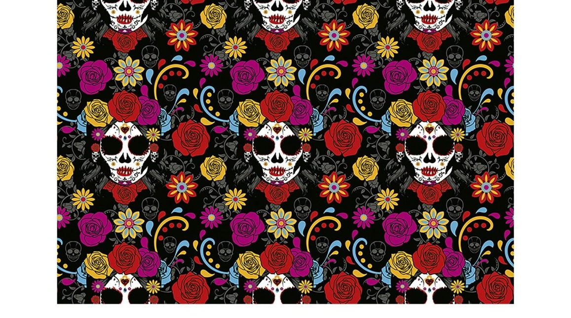 Halloween Tafelkleed Bloemen 2,74m van Fiestas Guirca koop je bij Partywinkel