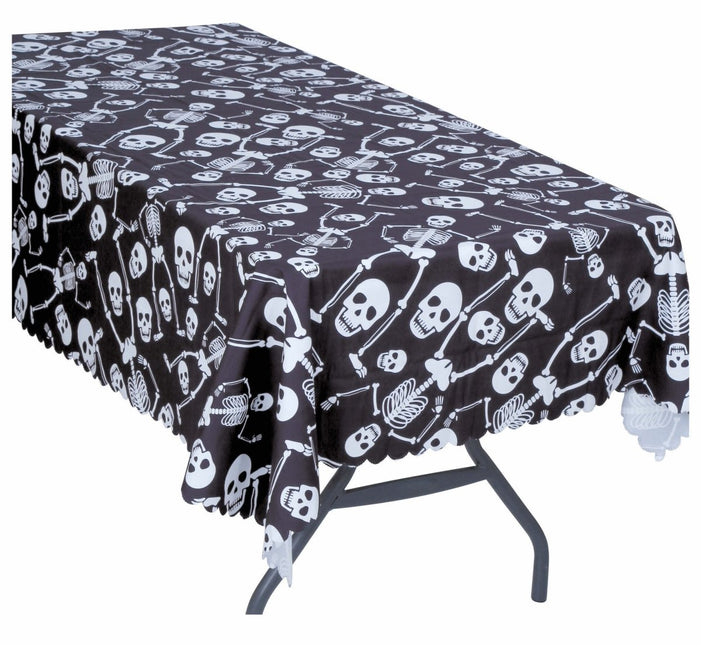 Halloween Tafelkleed Doodshoofd 1,77m van Fiestas Guirca koop je bij Partywinkel
