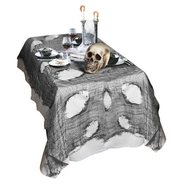 Halloween Tafelkleed Gescheurd 3m van Widmann koop je bij Partywinkel