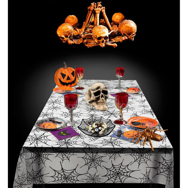 Halloween Tafelkleed Spinnenweb 2,75m van Boland koop je bij Partywinkel