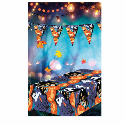 Halloween Tafelkleed Spoken 2,74m van Fiestas Guirca koop je bij Partywinkel