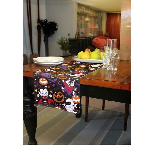 Halloween Tafelloper Monsters 2,75m van Fiestas Guirca koop je bij Partywinkel