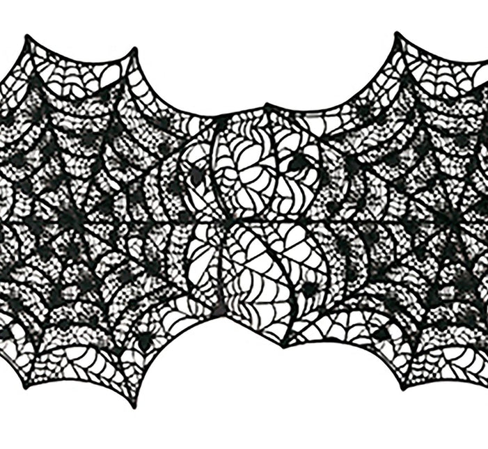 Halloween Tafelloper Spinnenweb 1,36m van Fiestas Guirca koop je bij Partywinkel