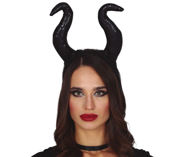 Halloween Tiara Hoge Hoorns van Fiestas Guirca koop je bij Partywinkel
