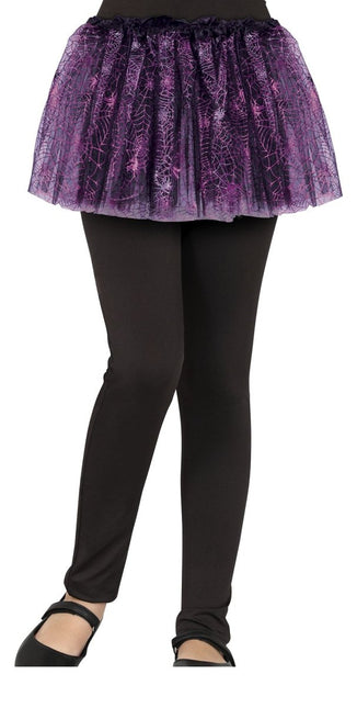 Halloween Tutu Paars Spinnen van Fiestas Guirca koop je bij Partywinkel