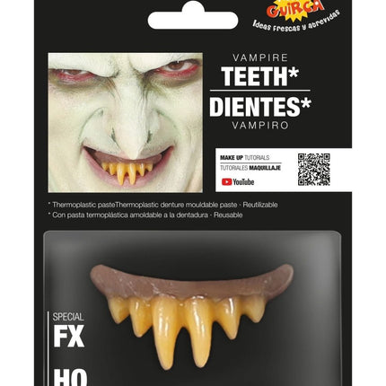 Halloween Vampiertanden Geel van Fiestas Guirca koop je bij Partywinkel