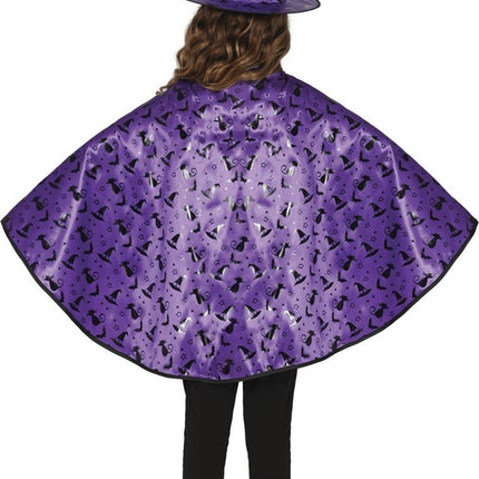 Halloween Verkleedset Paars Meisje Heks 2 delig van Fiestas Guirca koop je bij Partywinkel