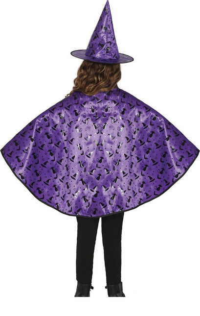 Halloween Verkleedset Paars Meisje Heks 2 delig van Fiestas Guirca koop je bij Partywinkel